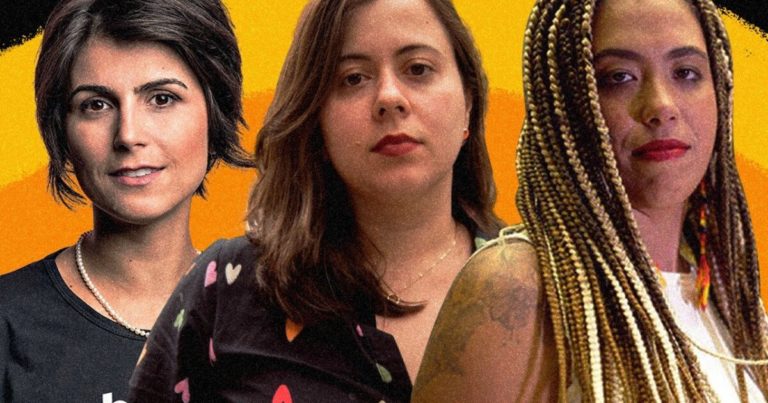 Sâmia Bomfim, Manuela D’ávila e Talíria Petrone processam Carla Zambelli.