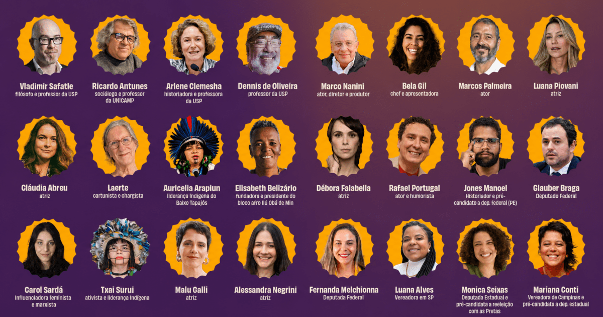 Artistas, intelectuais e ativistas assinam manifesto em apoio à reeleição de Sâmia Bomfim